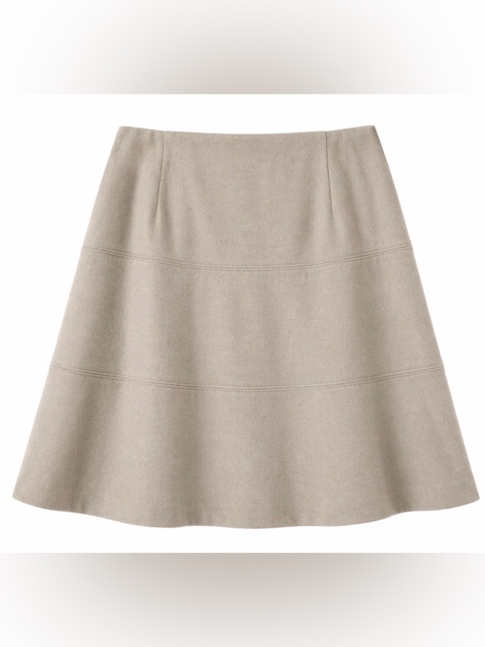 Boden Taupe A-Line/Skater Skirt